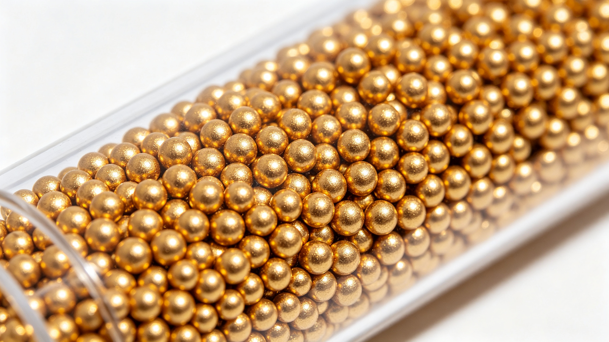 KDF media copper zinc beads close up