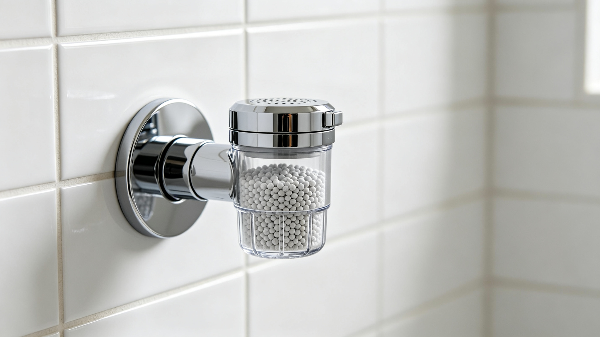 Activated alumina media shower filter